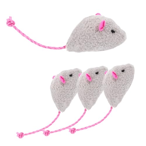 Toddmomy 4 Stück Simulierte Plüschmaus Katzenspielzeug Plüschmaus Ornament Simulationskatze Plüschmaus Fangspielzeug Katzensimulation Plüschspielzeug Katzenmaus Plüsch Toddmomy 4 Stück Simulierte Plüschmaus Katzenspielzeug Plüschmaus Ornament Simulationskatze Plüschmaus Fangspielzeug Katzensimulation Plüschspielzeug Katzenmaus Plüsch von Toddmomy