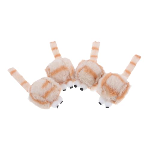 Toddmomy 4 Stück Simulierte Plüschmaus Zum Necken Von Katzen Katzenspielzeug Mäuse Kätzchen Spielzeugmaus Kätzchenzubehör Plüschtier in Form Einer Mäuse Für Katzen Toddmomy 4 Stück Simulierte Plüschmaus Zum Necken Von Katzen Katzenspielzeug Mäuse Kätzchen Spielzeugmaus Kätzchenzubehör Plüschtier in Form Einer Mäuse Für Katzen von Toddmomy
