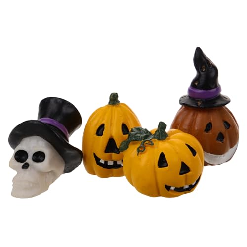 Toddmomy 4 Stück Teiliges Halloween Deko Kürbisse aus Harz für Aquarium und Tischdekoration Kleine Schädel Figuren für Gruselige Mikro Landschaften und Party Requisiten Toddmomy 4 Stück Teiliges Halloween Deko Kürbisse aus Harz für Aquarium und Tischdekoration Kleine Schädel Figuren für Gruselige Mikro Landschaften und Party Requisiten von Toddmomy