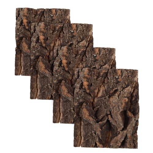 Toddmomy 4stücke Buchrinden-terrarien-Dekoration Mit Klettermöglichkeiten Und Verstecken Für Schildkröten Schlangen Und Eidechsen Sonnenplattform Und Lebensraum-optimierung Für von Toddmomy