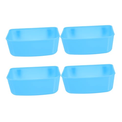 Toddmomy 4 Stück Vogeltrinker Kleine Käfig-vogelbadschale Kleiner Futternapf Für Käfig Wassernapf Für Kaninchen Kleiner Vogelkäfig Zubehör Für Sittichkäfige Vogel Schalen Sky-Blue Abs von Toddmomy
