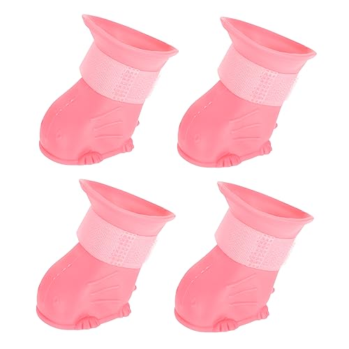 Toddmomy Geschmeidige Hunde-Regenschuhe Verdickte Hunde-Regenstiefel – Hunde-Regenstiefel-Set von Toddmomy