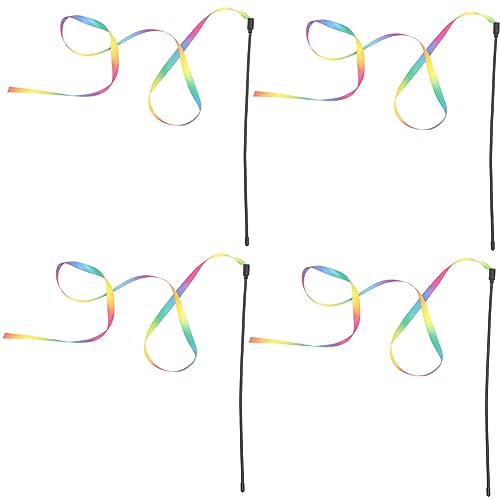 Toddmomy 4stücke Teiliges Rainbow Teasing Spielzeug Für Katzen Interaktive Katzenangel Mit Bunten Bändern Für Drinnen Fördert Und Spielspaß Für Ihre Toddmomy 4stücke Teiliges Rainbow Teasing Spielzeug Für Katzen Interaktive Katzenangel Mit Bunten Bändern Für Drinnen Fördert Und Spielspaß Für Ihre von Toddmomy