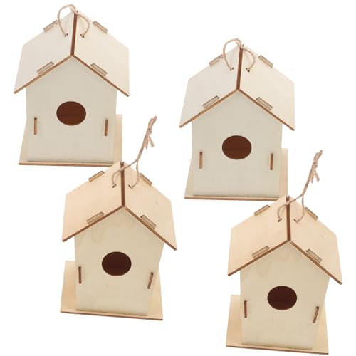 Toddmomy 4Stücke DIY Vogelhaus Aus Naturholz Teiliges Bastelset Für Unbemalt Gestalten Für Kreative Handwerksprojekte Und Dekoration Zu Hause Freien Toddmomy 4Stücke DIY Vogelhaus Aus Naturholz Teiliges Bastelset Für Unbemalt Gestalten Für Kreative Handwerksprojekte Und Dekoration Zu Hause Freien von Toddmomy