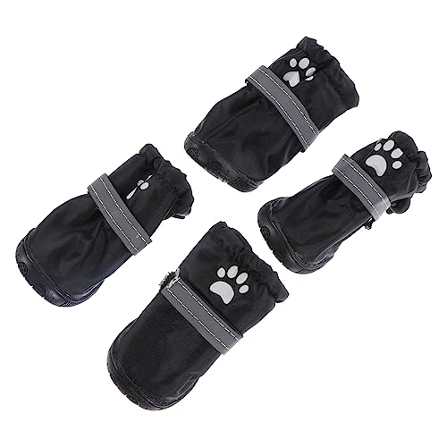 Toddmomy 4Stücke Hundeschuhe wasserdichte Regenschuhe für rutschfeste Pfotenschutz aus Strapazierfähigem Polyester für Regnerisches und Outdoor Aktivitäten Toddmomy 4Stücke Hundeschuhe wasserdichte Regenschuhe für rutschfeste Pfotenschutz aus Strapazierfähigem Polyester für Regnerisches und Outdoor Aktivitäten von Toddmomy
