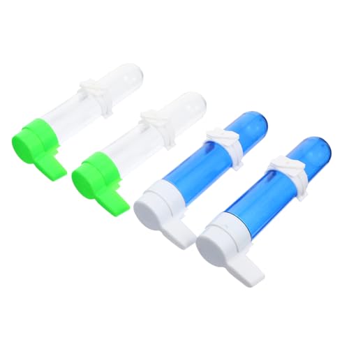 Toddmomy 4Stücke Teiliges Automatisches Vogelwassertränkeset Für Haustiere Transparente Flasche Mit Grünem Blaue Flasche Mit Weißem Für Wellensittiche Und Nymphensittiche von Toddmomy