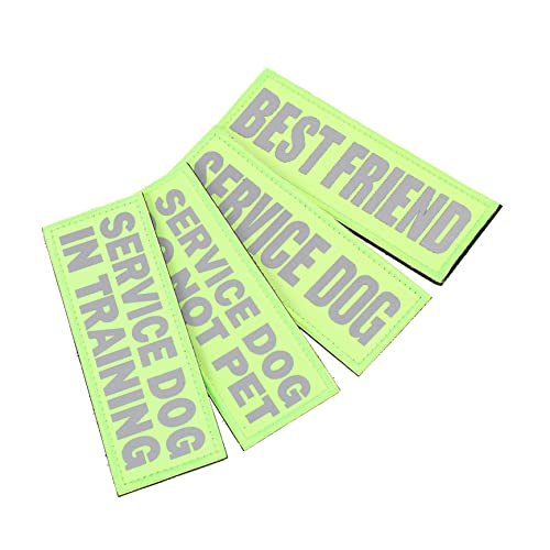 Toddmomy 4Stücke Verschleißfester Service Patch Patches Mit Reflektierenden Designs Haustier Zubehör Für Service Und Training Für Hundekostüme Toddmomy 4Stücke Verschleißfester Service Patch Patches Mit Reflektierenden Designs Haustier Zubehör Für Service Und Training Für Hundekostüme von Toddmomy