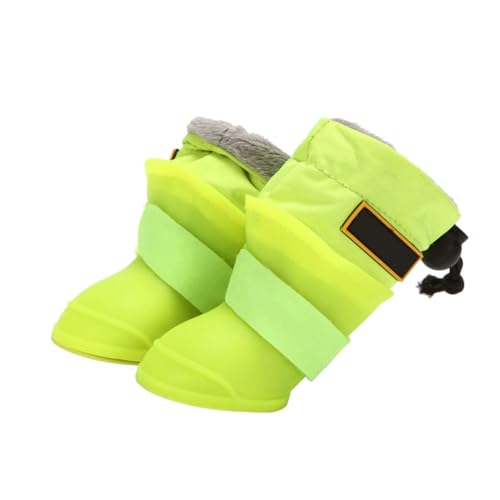 Toddmomy 4Stücke wasserdichte Haustierschuhe für Antirutsch Hundestiefel Fluoreszierendem für Optimalen Pfotenschutz Nässe Toddmomy 4Stücke wasserdichte Haustierschuhe für Antirutsch Hundestiefel Fluoreszierendem für Optimalen Pfotenschutz Nässe von Toddmomy