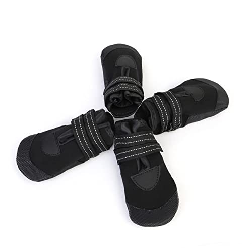 Toddmomy 4Stücke wasserdichte Hundestiefel Für Haustiere rutschfeste Boots Mit Reflektierenden Elementen Für Optimale Nacht Für Kleine Und Große von Toddmomy