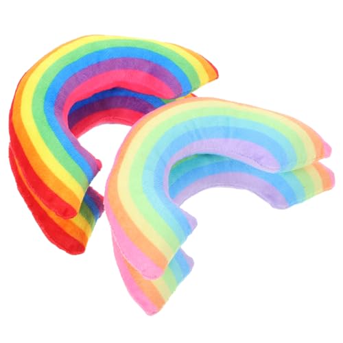 Toddmomy Katzen Spielzeug Kissen Katzenform 4er Set Katzenkissen Katzen Nackenstützkissen Katzenminze u Förmige Kissen Für Tiefe Schlafqualität Interaktive Üschspielzeuge Regenbogenfarben Toddmomy Katzen Spielzeug Kissen Katzenform 4er Set Katzenkissen Katzen Nackenstützkissen Katzenminze u Förmige Kissen Für Tiefe Schlafqualität Interaktive Üschspielzeuge Regenbogenfarben von Toddmomy