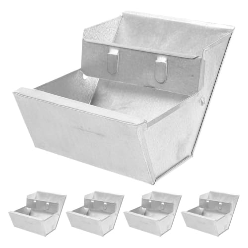Toddmomy 5 Stück Kaninchen-Futterspender für Käfige: Futterspender für Kleintiere, Metall-Kaninchen-Futterspender für draußen, für Meerschweinchen, Frettchen, Hühner, Chinchillas, kleine von Toddmomy