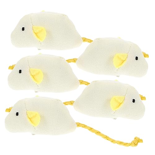Toddmomy 5 Stück Katzenspielzeug -Catnip Chew Toy Katzenspielzeug Spielzeugkatze kratzkätzchen Zahnen Katzen behandeln Kratzspielzeug Plüsch von Toddmomy