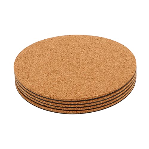 Toddmomy 5 Stück Kork-Pflanzmatte pflanzenschalen Pflanzuntersetzer Pflanzentopf-Untersetzer Pflanzentopf Pad Pflanzentopf Teller Pads bellen Blumentopfmatten Korkblumen-Untersetzer PP-Film von Toddmomy