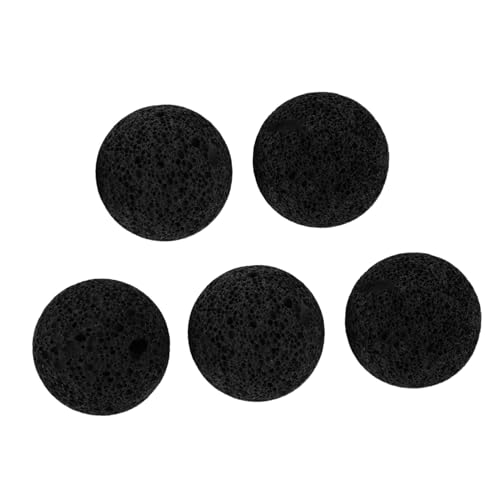 Toddmomy 5 Stück Teiliges Natürliche Schwarze Lava-Steine Dekorative Pflanzensteine für Aquariumfilter und Außenbereich Hocheffiziente Wasserfiltration Vielseitig Einsetzbar für Teiche und von Toddmomy
