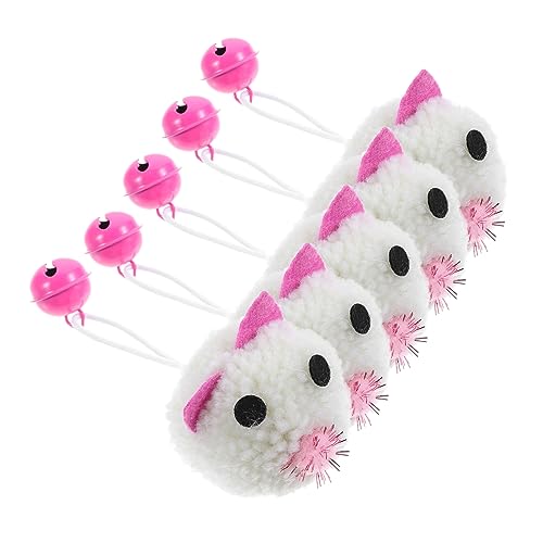 Toddmomy 5 Stück ausgestopftes Katzenspielzeug Kätzchen Kätzchen Glocke drinnen Mäuse Katz 'und Katzenspielzeug Katzen- - Plüsch Toddmomy 5 Stück ausgestopftes Katzenspielzeug Kätzchen Kätzchen Glocke drinnen Mäuse Katz 'und Katzenspielzeug Katzen- - Plüsch von Toddmomy