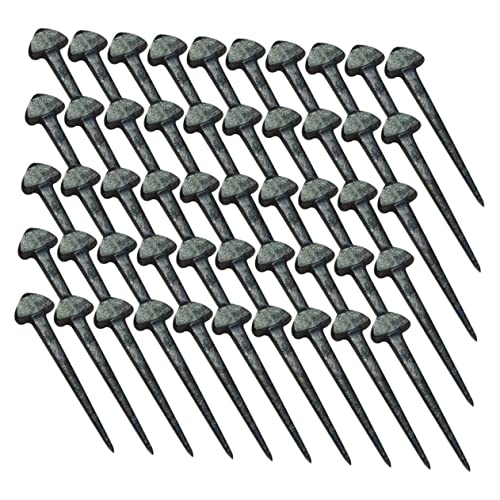 Toddmomy 50 Stück Teiliges Kleine Hufnägel aus Eisen für Pferde Professionelles Langlebiges Hufeisenwerkzeug Stabile Pferdezubehör Nägel zur Sicheren Befestigung und Ersatz im Stall von Toddmomy