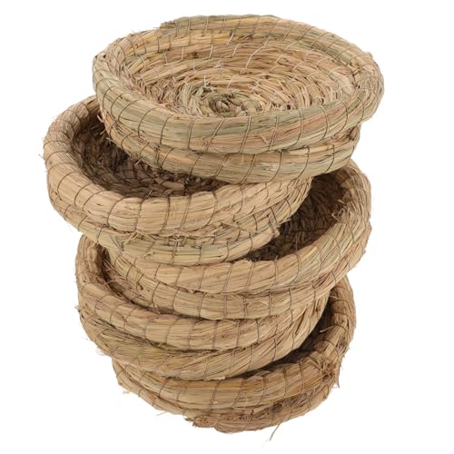 Toddmomy 5Stücke Teiliges Handgewebtes Nest aus Stroh für Haustiere Atmungsaktive Schlafunterlage für Hühner und Kleintiere zu Reinigen und Pflegeleicht für Brüten Toddmomy 5Stücke Teiliges Handgewebtes Nest aus Stroh für Haustiere Atmungsaktive Schlafunterlage für Hühner und Kleintiere zu Reinigen und Pflegeleicht für Brüten von Toddmomy