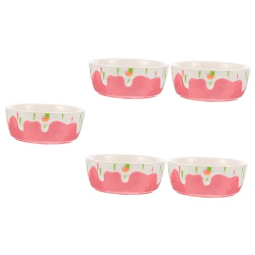 Toddmomy 5st Keramikschale Hamsterwasser Futternapf Für Hamster Chinchilla-schüssel Futternäpfe Für Haustiere Futterbehälter Für Hamster Futternapf Für Kaninchen Rattenfutter Rosa Toddmomy 5st Keramikschale Hamsterwasser Futternapf Für Hamster Chinchilla-schüssel Futternäpfe Für Haustiere Futterbehälter Für Hamster Futternapf Für Kaninchen Rattenfutter Rosa von Toddmomy