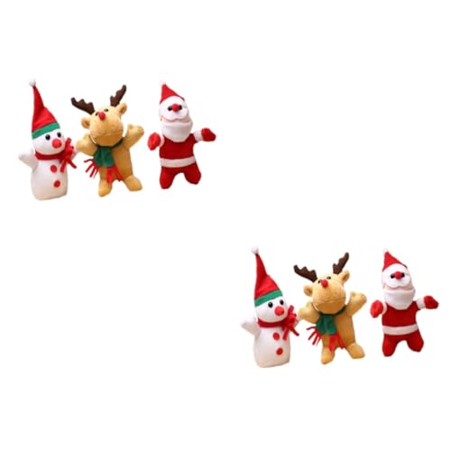 Toddmomy 6 STK Weihnachtsplüschpuppe Kinder Kuscheltier Weihnachts Figuren Plüschtiere für Kinder Weihnachtsaccessoires Santa Weihnachten Plüschtiere klein Taschen Plüschpuppen Spielzeug von Toddmomy