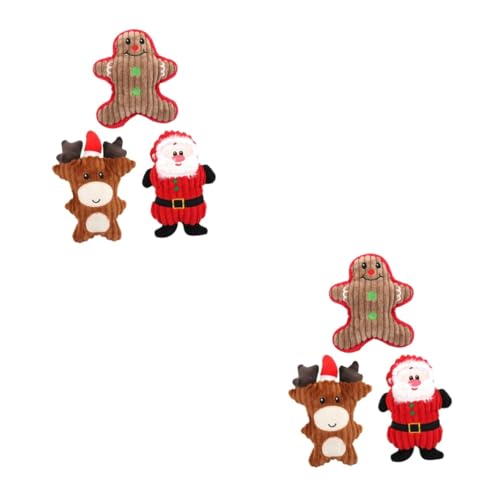Toddmomy 6stücke Teiliges Haustier Plüsch Quietscher Spielzeug Interaktive Kauspielzeuge Für Hunde Und Katzen Weihnachtsmann Schneemann Und REH Robustes Und Langlebiges Spielzeug Für Toddmomy 6stücke Teiliges Haustier Plüsch Quietscher Spielzeug Interaktive Kauspielzeuge Für Hunde Und Katzen Weihnachtsmann Schneemann Und REH Robustes Und Langlebiges Spielzeug Für von Toddmomy