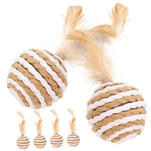 Toddmomy 6stücke Katzenspielzeug Teiliges Federball-Spielzeug Für Katzen Interaktive Mit Geräusch Perfektes Kätzchen-Training Fördert Spielverhalten Und Bewegung Farbe Zufällig Toddmomy 6stücke Katzenspielzeug Teiliges Federball-Spielzeug Für Katzen Interaktive Mit Geräusch Perfektes Kätzchen-Training Fördert Spielverhalten Und Bewegung Farbe Zufällig von Toddmomy