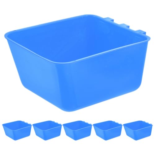 Toddmomy 6 Stück Käfignäpfe Für Vögel Hängende Vogelfutter- Und Wasserschüssel Aus Kunststoff Für Hühner Wasserkäfige Boxen Für Kampfhühner Papageien Sittiche Geflügel von Toddmomy