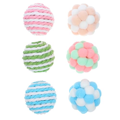 Toddmomy 6 Stück Katzen-Plüschball-Spielzeug Bunte Weiche Katzen-Fuzzy-Bälle Katzen-Plüschball-Spielzeug Für Katzen Und Kätzchen Im Innenbereich Toddmomy 6 Stück Katzen-Plüschball-Spielzeug Bunte Weiche Katzen-Fuzzy-Bälle Katzen-Plüschball-Spielzeug Für Katzen Und Kätzchen Im Innenbereich von Toddmomy