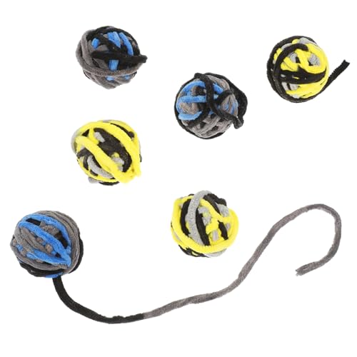 Toddmomy 6stücke Interaktives Katzenspielzeug Ball Mit Glocke Plüsch Bälle Für Katzen Katzenbälle Für Drinnen Spielzeug Für Kätzchen von Toddmomy