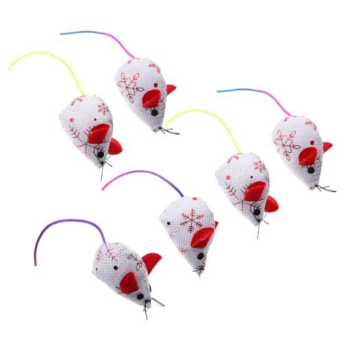Toddmomy 6stücke Plüsch Mäuse Spielzeug Für Katzen Interaktive Kauspielzeuge Für Kätzchen Weiche Und Interessante Mäuse Für Spielspaß Und Beschäftigung von Toddmomy