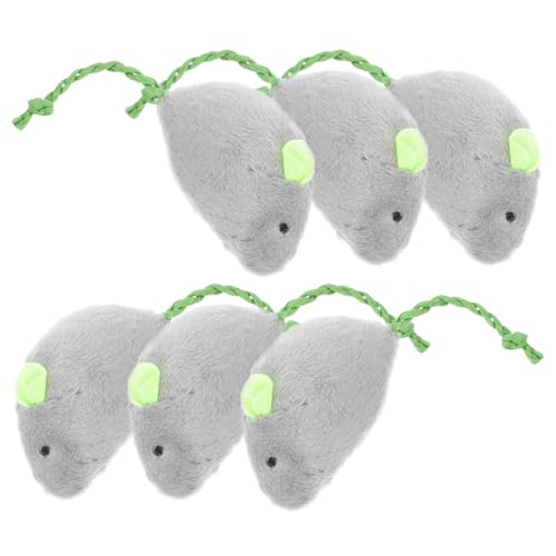 Toddmomy 6stücke Plüsch Mäuse Spielzeuge Für Katzen Interaktives Katzenspielzeug Für Drinnen Langeweile Lösen Spielzeug Zum Kauen Für Kätzchen Und Katzen Für Spielzeit Und Toddmomy 6stücke Plüsch Mäuse Spielzeuge Für Katzen Interaktives Katzenspielzeug Für Drinnen Langeweile Lösen Spielzeug Zum Kauen Für Kätzchen Und Katzen Für Spielzeit Und von Toddmomy