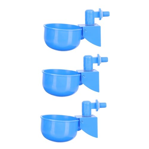 Toddmomy 6 Stück Trinkbrunnen Für Hühner Hühnerwasserschale Geflügel Fütterung Ente Huhn Schüssel Erhitzt Automatische Hühnertränke Groß Küken Hühnerwasserbecher Spender Plastik Blue von Toddmomy