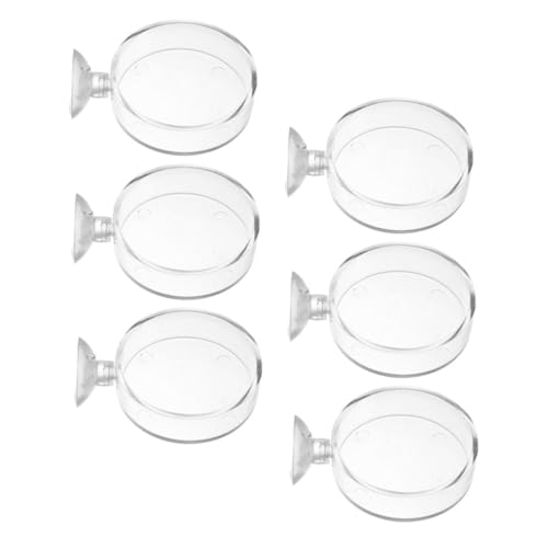 Toddmomy 6 Stücke Fütterung Tablett Fisch Saug Aquarium Feeder Tank Kleine Fütterung Gericht Transparent Acryl Toddmomy 6 Stücke Fütterung Tablett Fisch Saug Aquarium Feeder Tank Kleine Fütterung Gericht Transparent Acryl von Toddmomy