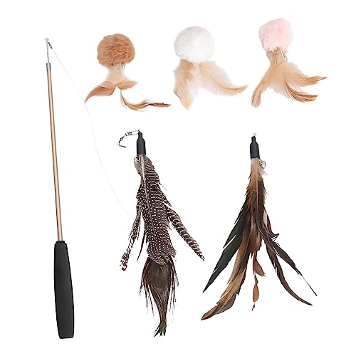 Toddmomy Katzenspielzeugzubehör Katzenangelstab Interaktives Katzenspielzeug Katzenangeln 6pcs Katzenangelspielzeug Katzenspielzeug Für Hauskatzen Toddmomy Katzenspielzeugzubehör Katzenangelstab Interaktives Katzenspielzeug Katzenangeln 6pcs Katzenangelspielzeug Katzenspielzeug Für Hauskatzen von Toddmomy