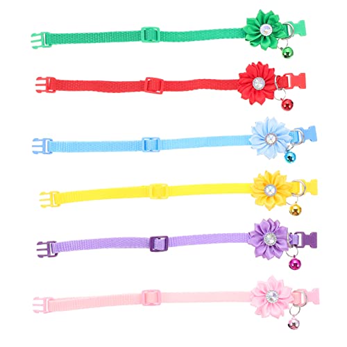 Toddmomy Festivalhalsband für Haustiere Blumenmotiv Katzenhalsband Verstellbar Halskette mit Glocke Toddmomy Festivalhalsband für Haustiere Blumenmotiv Katzenhalsband Verstellbar Halskette mit Glocke von Toddmomy