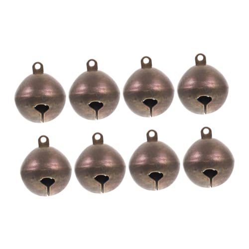 Toddmomy 8 Stück Kupferglockenkette Hundeglocke hundezubehör Kleine Kupfer Glocke für Hundehalsband Dekorative Kupfer Glocke für Haustiere kleine Messingglocke Rostige Glocken zum Basteln von Toddmomy