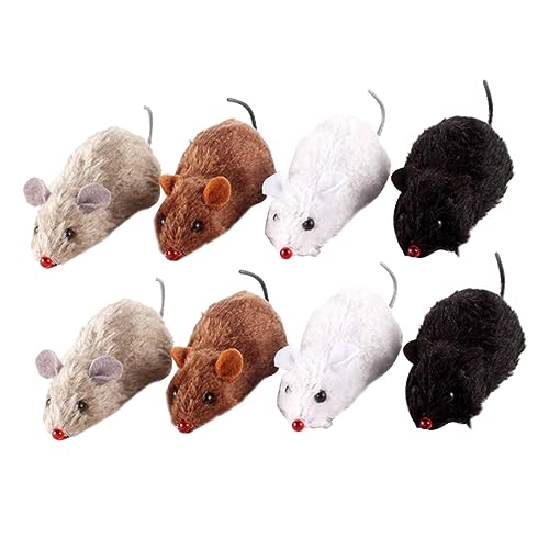 Toddmomy 8Stücke Teiliges Aufzieh Mäuse für Katzen Lustige Interaktive Ratten mit Plüsch für Katzentraining Zufällig Toddmomy 8Stücke Teiliges Aufzieh Mäuse für Katzen Lustige Interaktive Ratten mit Plüsch für Katzentraining Zufällig von Toddmomy
