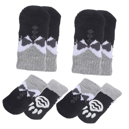 Toddmomy 8Stücke rutschfeste Haustier Fußsocken für Katzen Pfotenschutz für Drinnen gegen Kälte und Rutschgefahr Hergestellt aus Hochwertigem Polyester Toddmomy 8Stücke rutschfeste Haustier Fußsocken für Katzen Pfotenschutz für Drinnen gegen Kälte und Rutschgefahr Hergestellt aus Hochwertigem Polyester von Toddmomy
