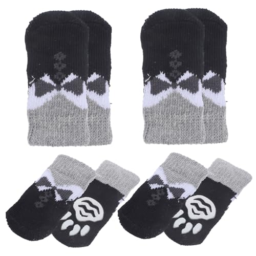Toddmomy 8Stücke rutschfeste Haustiersocken Für Katzen Schutzsocken Aus Atmungsaktivem Polyester Mit Kreativem Design Für Drinnen Zufällig von Toddmomy