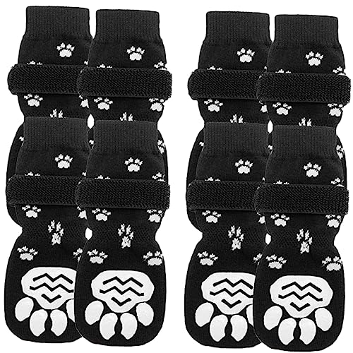 Toddmomy Hundeschuhe 8 Stück – Verschleißfeste Katzensocken Mit Atmungsaktivem Design Stilvolles Haustierzubehör von Toddmomy