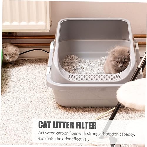 Toddmomy 9 Stück Teiliges Katzenstreu Filterpads mit Aktivkohle Geruchsneutralisierende Matte für Katzenklo Effektiver Geruchsschutz für Katzen und Kätzchenstreuschalen Langlebig und von Toddmomy
