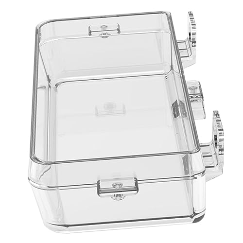 Toddmomy Anti-Escaping-Feeder Schüssel Turtle Feeder Essen Futternapf Für Schildkröten Fütterung Reptil Klein Einweichschale Für Schildkröten Transparent Abs-Material von Toddmomy
