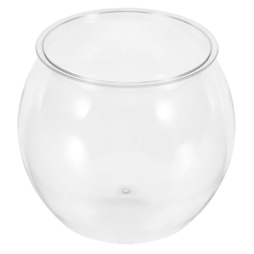 Toddmomy Aquarium Kunststoff Fischglas Kleine Fischschale Kunststoff Betta Tank Aquarium Dekorationen Pflanzen Topf Betta Fisch Vase Aquarium Blumentopf Flaches Aquarium Das von Toddmomy
