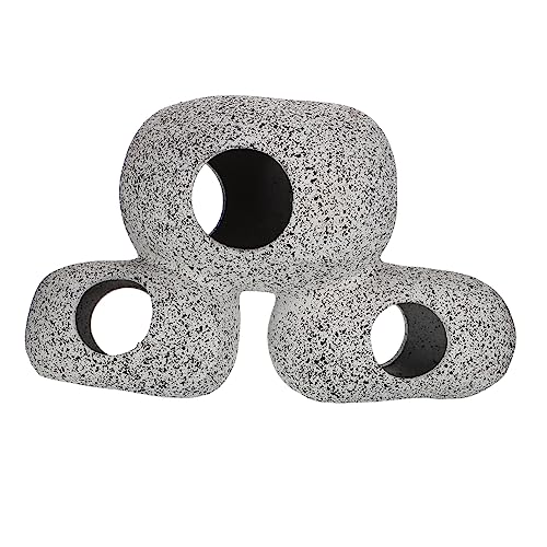 Toddmomy Aquarium Tontopf Aquarienton Garnele Aquarienhöhlendekorationen Versteck Tank Tropische Aquarienverzierungen Groß Aquarium Felsenhöhle Klein Für Aquarium Light Grey Ton von Toddmomy