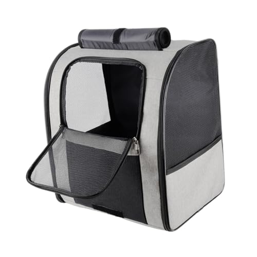 Toddmomy Handtaschen-katzentragetasche Tragbare Aufbewahrungstasche Für Haustiere Atmungsaktives Design Für Ausgehende Katzen Doppelfach-haustiertrage-Rucksack Für Den Außenbereich von Toddmomy