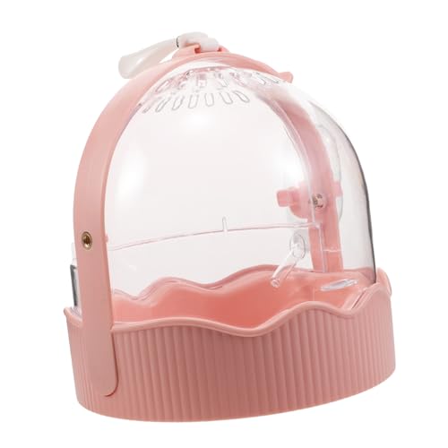 Toddmomy Atmungsaktiver Tragbarer Papageienkäfig mit Großem Raum und Kessel Leichter Outdoor-vogeltransportkäfig für Vogelbeobachtung und Ausflüge in Zartem Rosa von Toddmomy