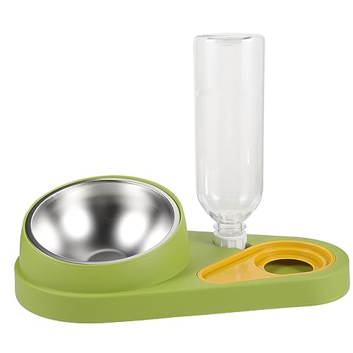 Toddmomy Automatischer Futterspender mit Wasserspender für Katzen und Kleine Fall Futterautomat mit Rutschfestem Design Bruchsicher für Katzen von Toddmomy