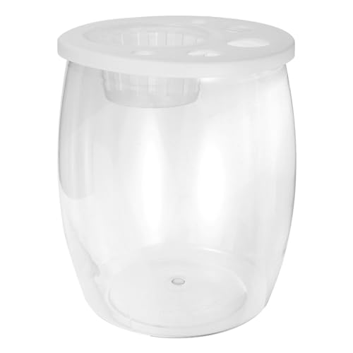 Toddmomy Betta-Aquarium Aus Kunststoff Kleines Aquarium Klare Desktop-Hydrokultur-Pflanzen-Terrarium-Vermehrungsstation Für Pflanzen Toddmomy Betta-Aquarium Aus Kunststoff Kleines Aquarium Klare Desktop-Hydrokultur-Pflanzen-Terrarium-Vermehrungsstation Für Pflanzen von Toddmomy