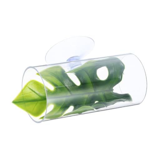Toddmomy Betta Fischhöhle und Ruhetunnel Transparentes Aquarium Versteck für Fische und Garnelen Vielseitiger Betta Tunnel für Laich und Versteckmöglichkeiten von Toddmomy