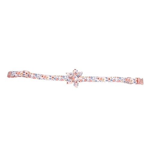 Toddmomy Blumendesign Hundehalsband für Verstellbares Dekoratives Halsband mit Sicherheitsschnalle für Kleine Mittlere und Große von Toddmomy