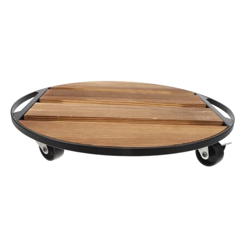 Toddmomy Blumentopf Untersatz Für Pflanzen Rund Pflanzentransporter Rollender Pflanzenständer Pflanzentrolley Mit Rädern Pflanzenwagen Mit Rädern Blumentopf Transporter von Toddmomy